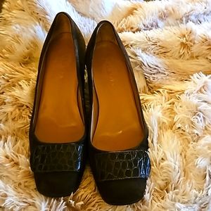 Talbots Suede/ Leather Heel Pump
